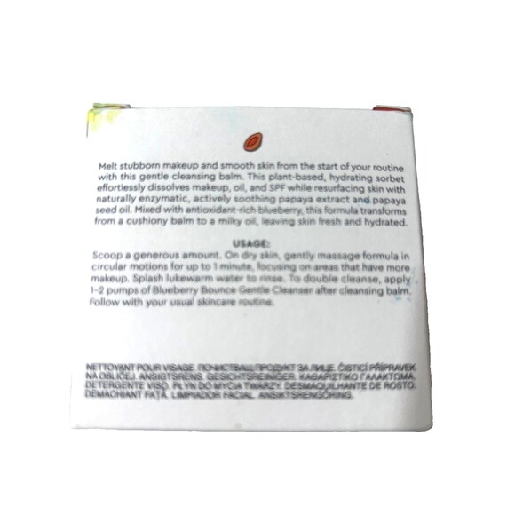 NEW Glow Recipe Papaya Sorbet Enzyme Cleansing Balm 3.38 fl oz Full Size BNIB - Picture 3 of 5